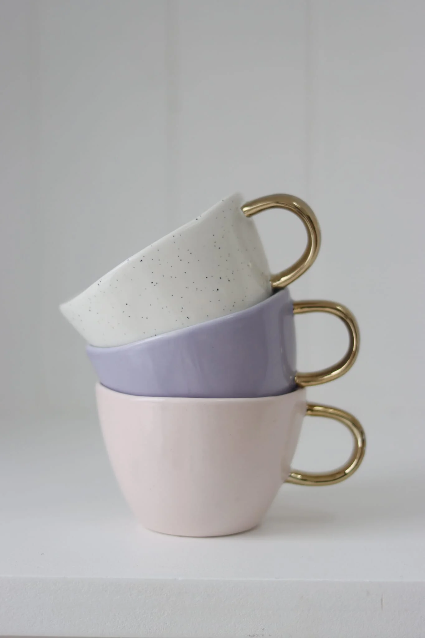 Irregular Ceramic Mug - Pink - Image 5
