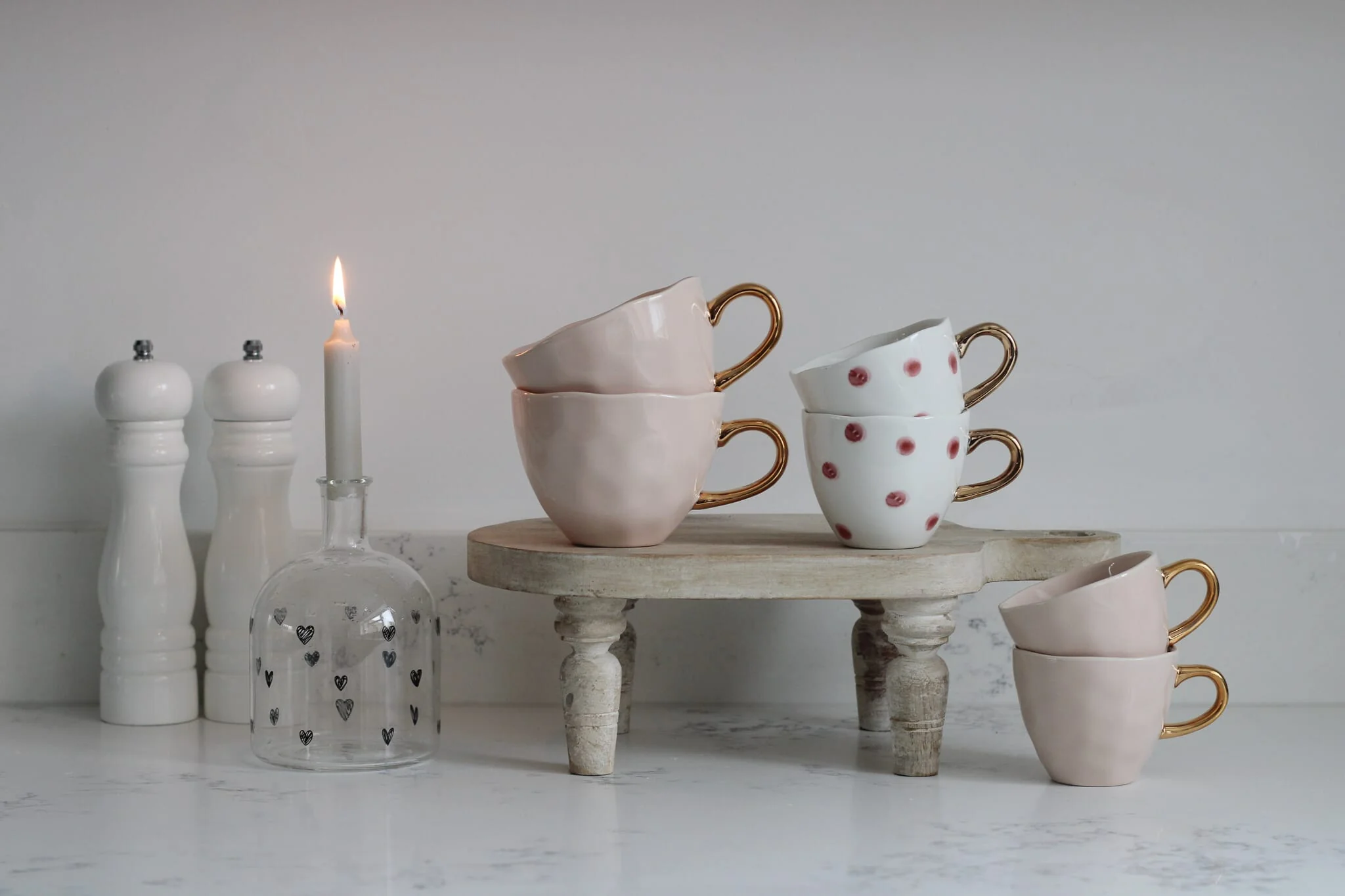 Irregular Ceramic Mug - Pink - Image 6