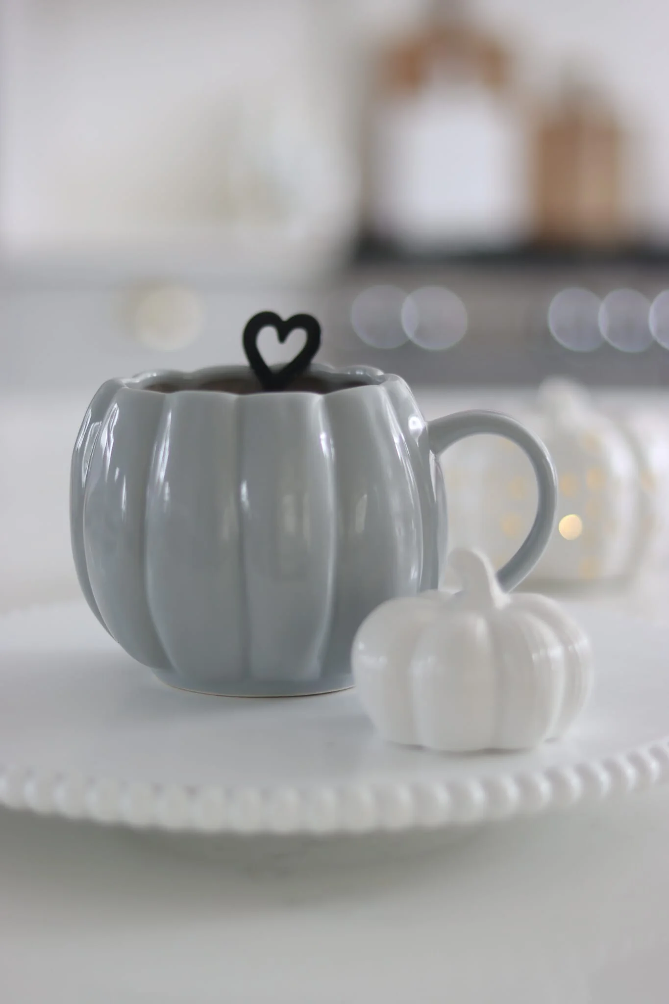 Large Pumpkin Mug - Grey