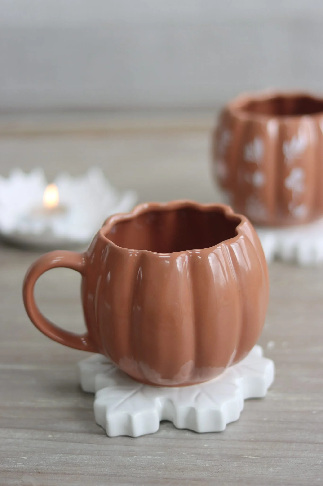 Large Pumpkin Mug - Mocha - Image 3
