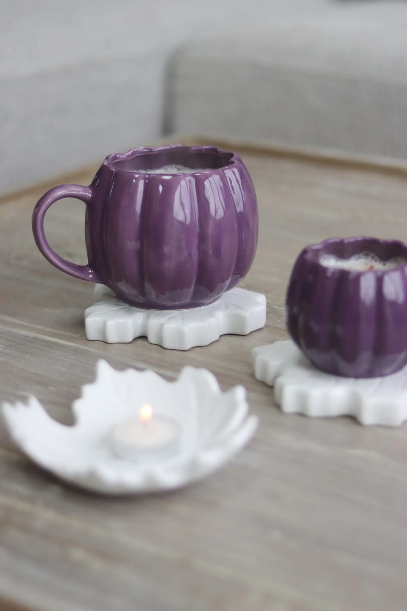 Large Pumpkin Mug - Purple