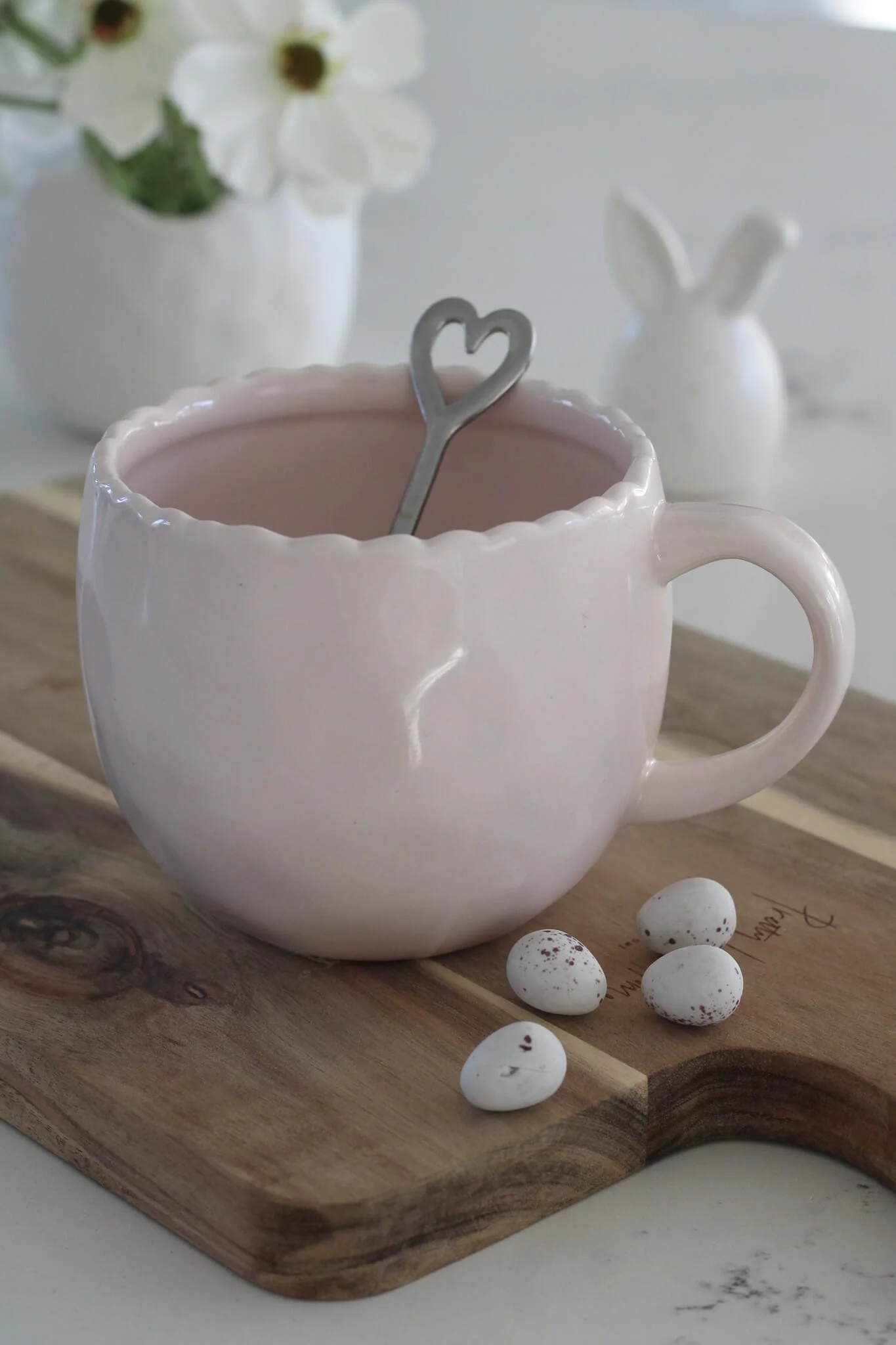 Ceramic Egg Mug - Pink
