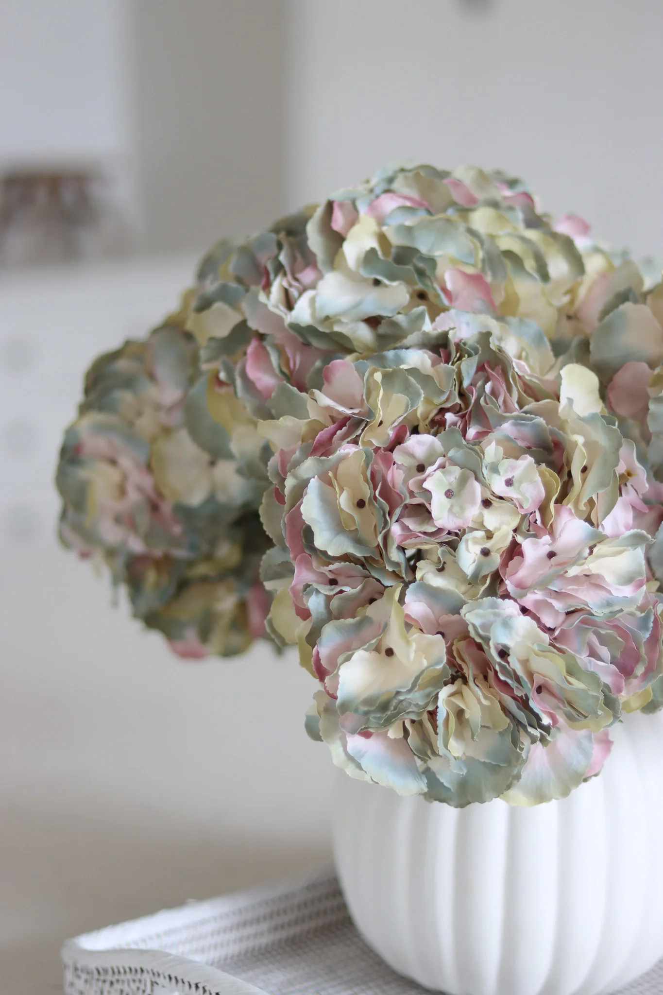 Faux Flowers - Lavender Hydrangea Stem - Image 3