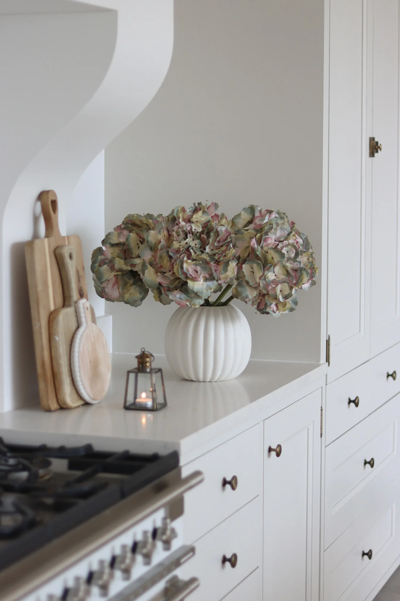 Faux Flowers - Lavender Hydrangea Stem - Image 5