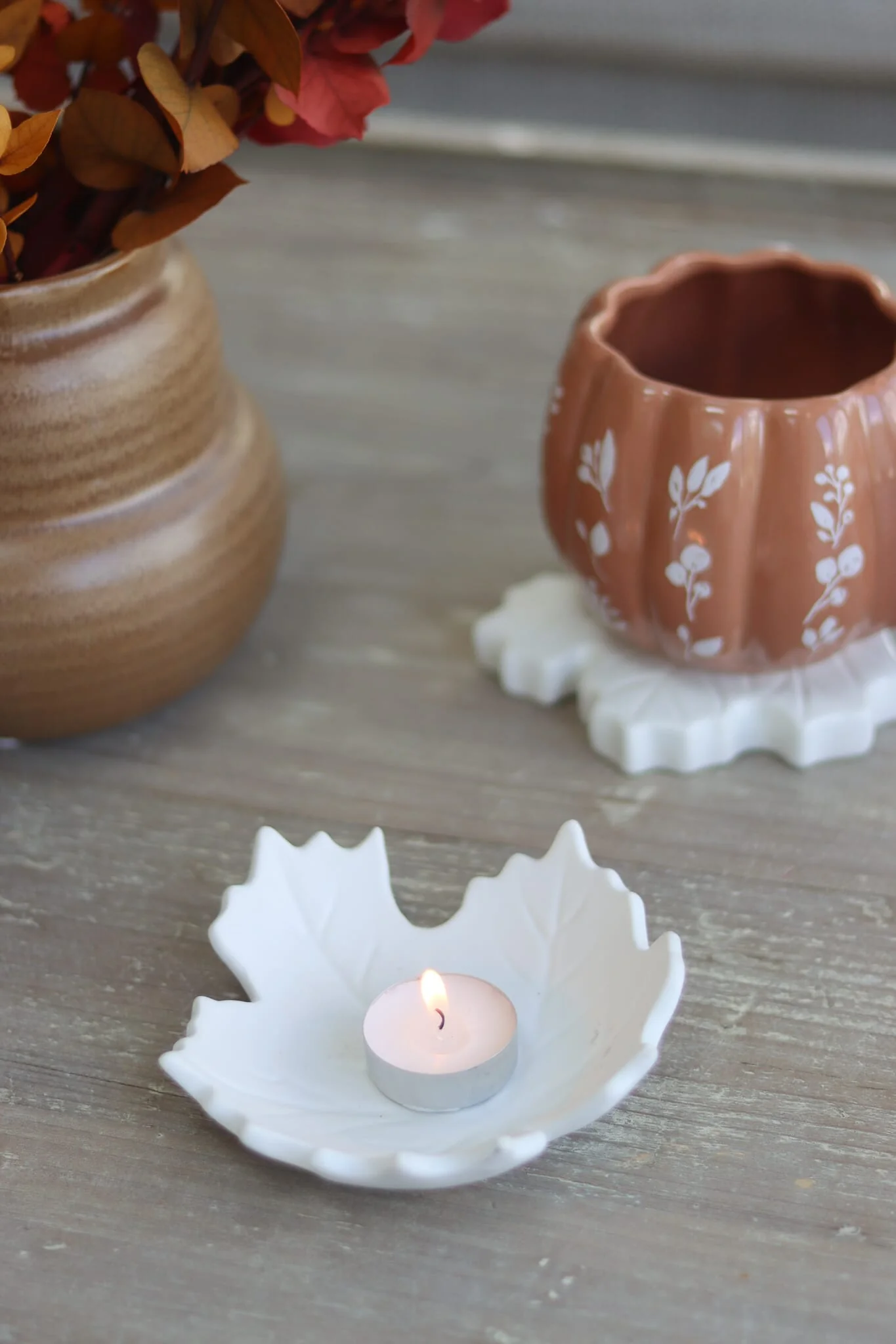 Leaf Tea light holder - Image 2
