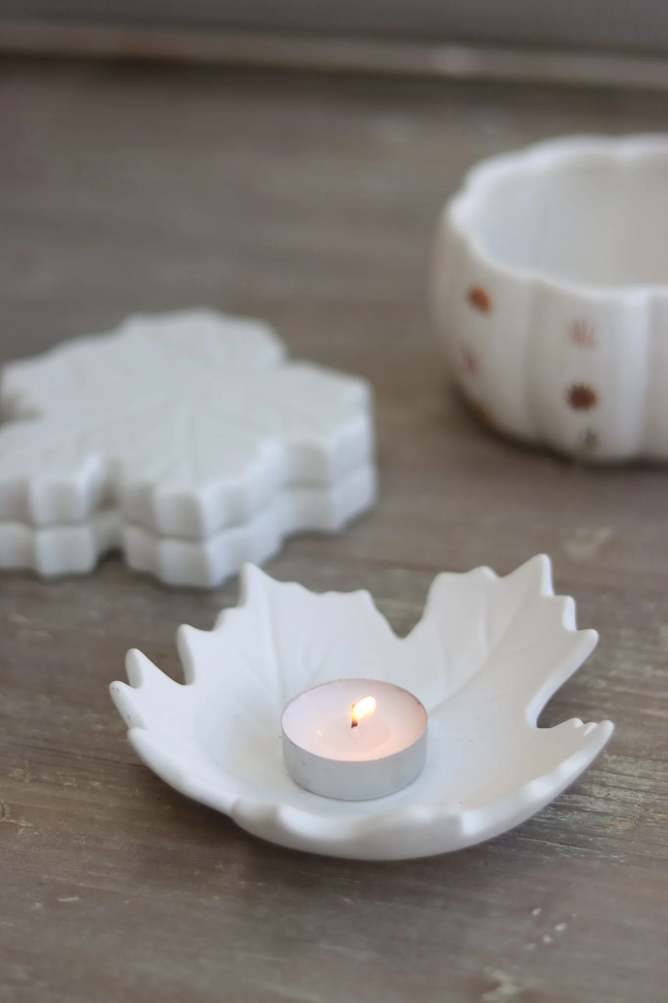 Leaf Tea light holder - Image 3