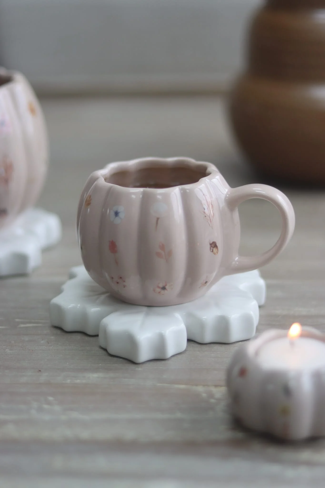 Mini Pumpkin Mug - Autumn Autumnal Art 2 - Image 2
