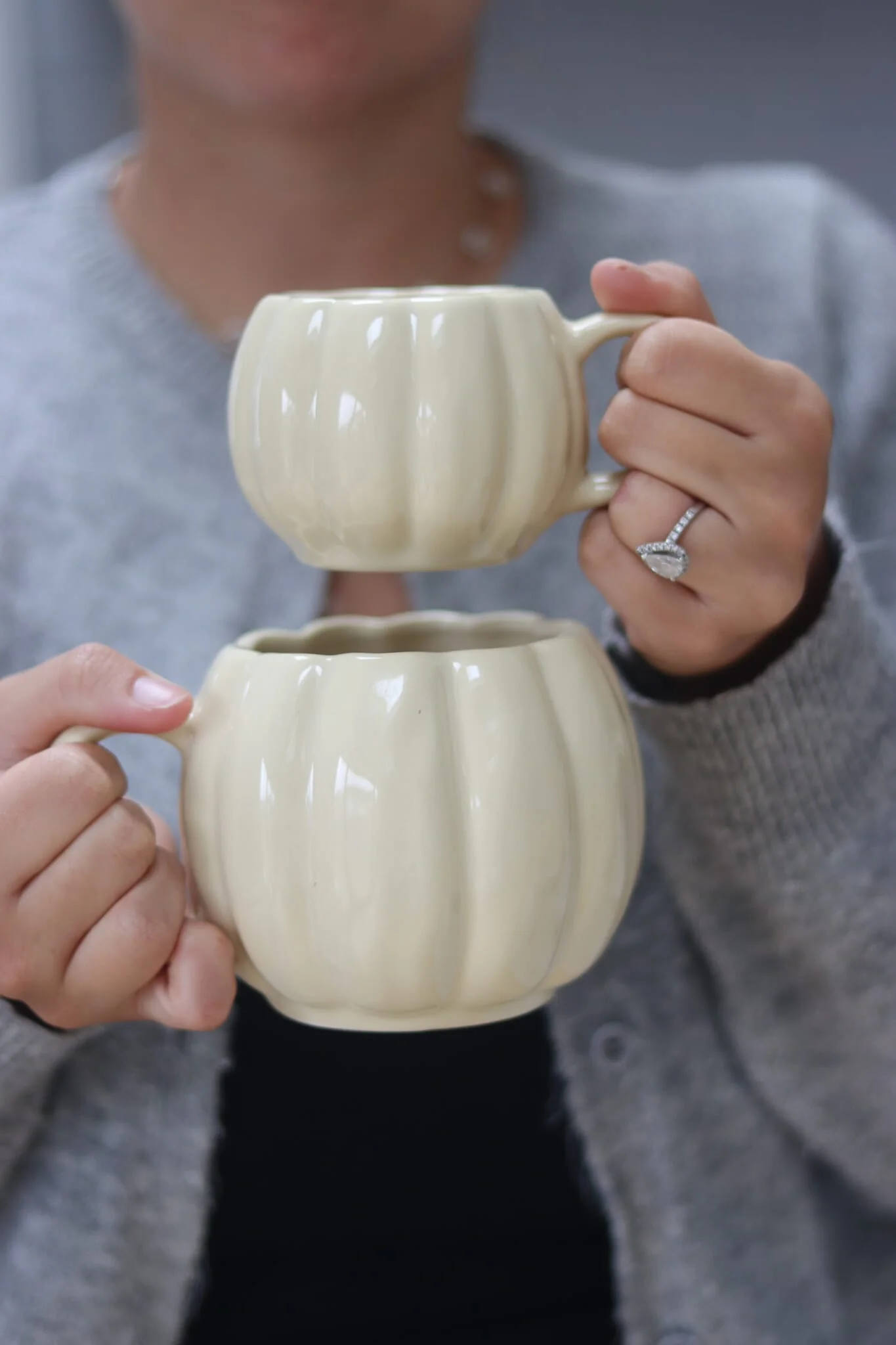 Mini Pumpkin Mug - Beige