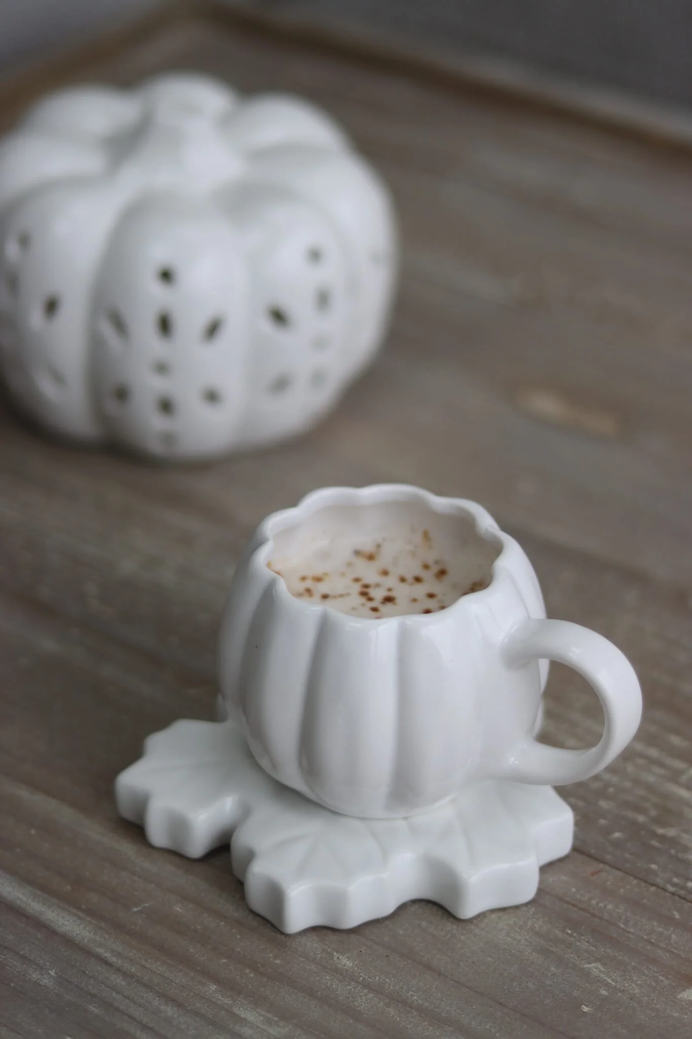 Mini Pumpkin Mug - White - Image 2