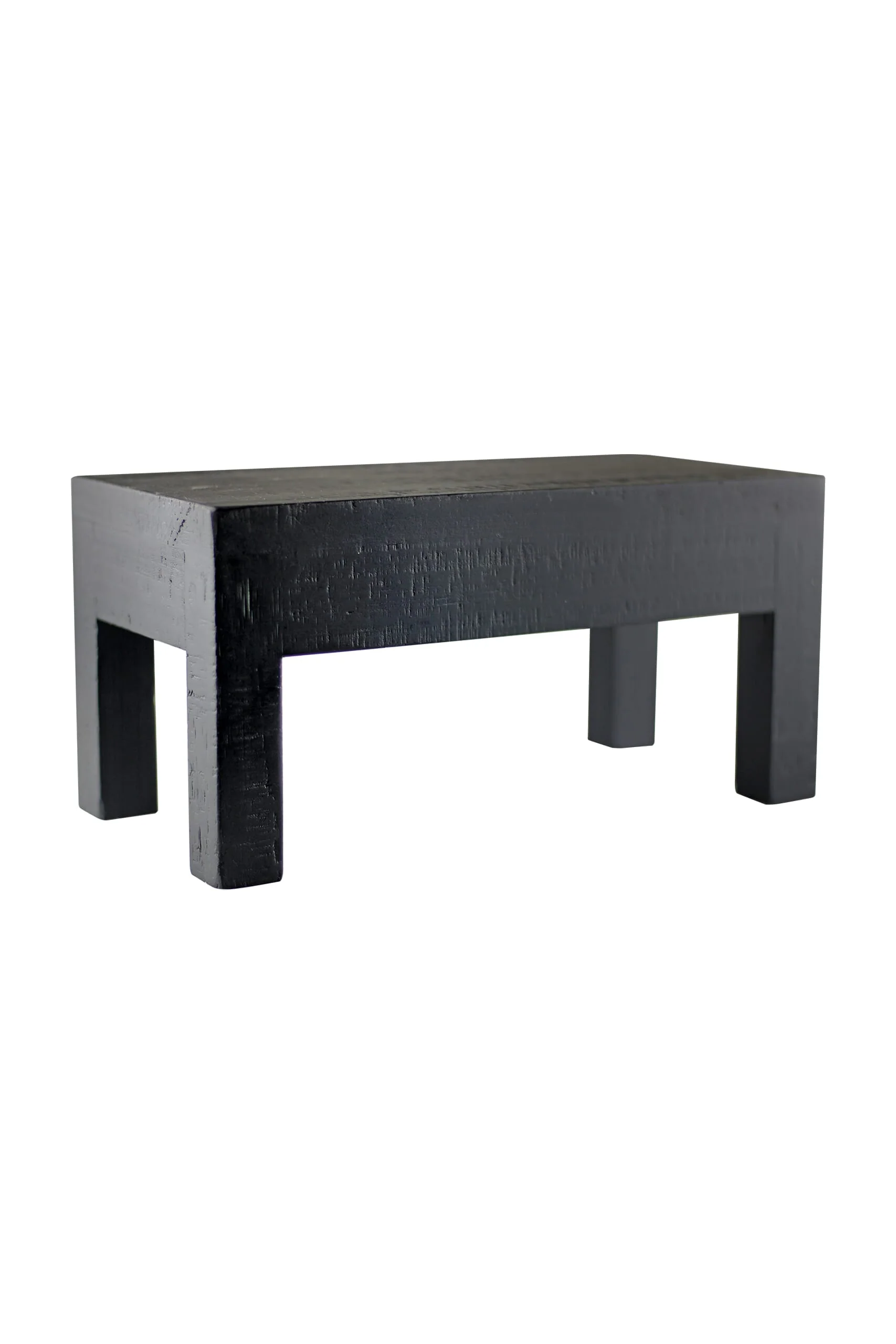 Rustic Stool - Long/Black