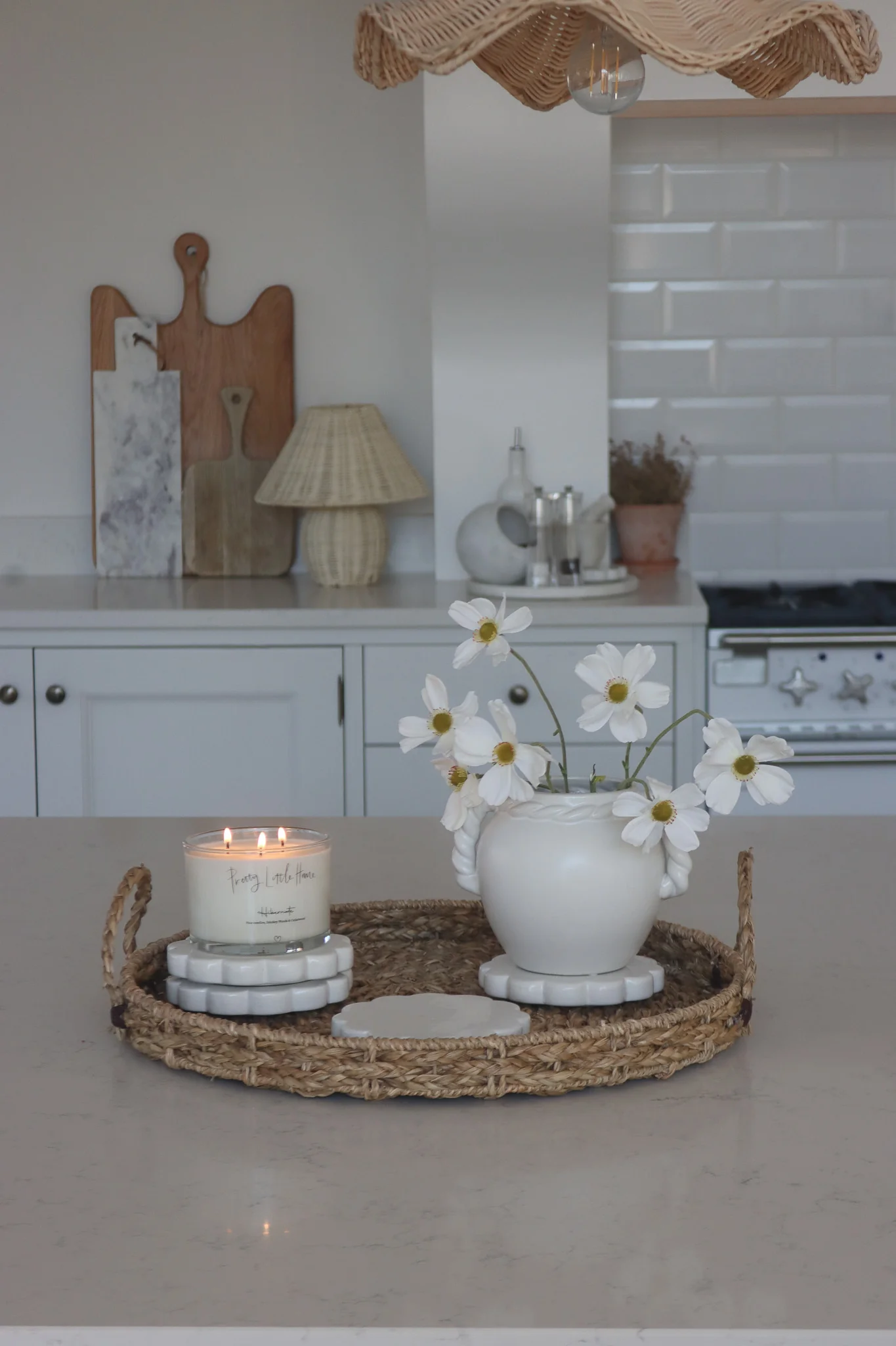 Natural Seagrass Tray Styling Bundle