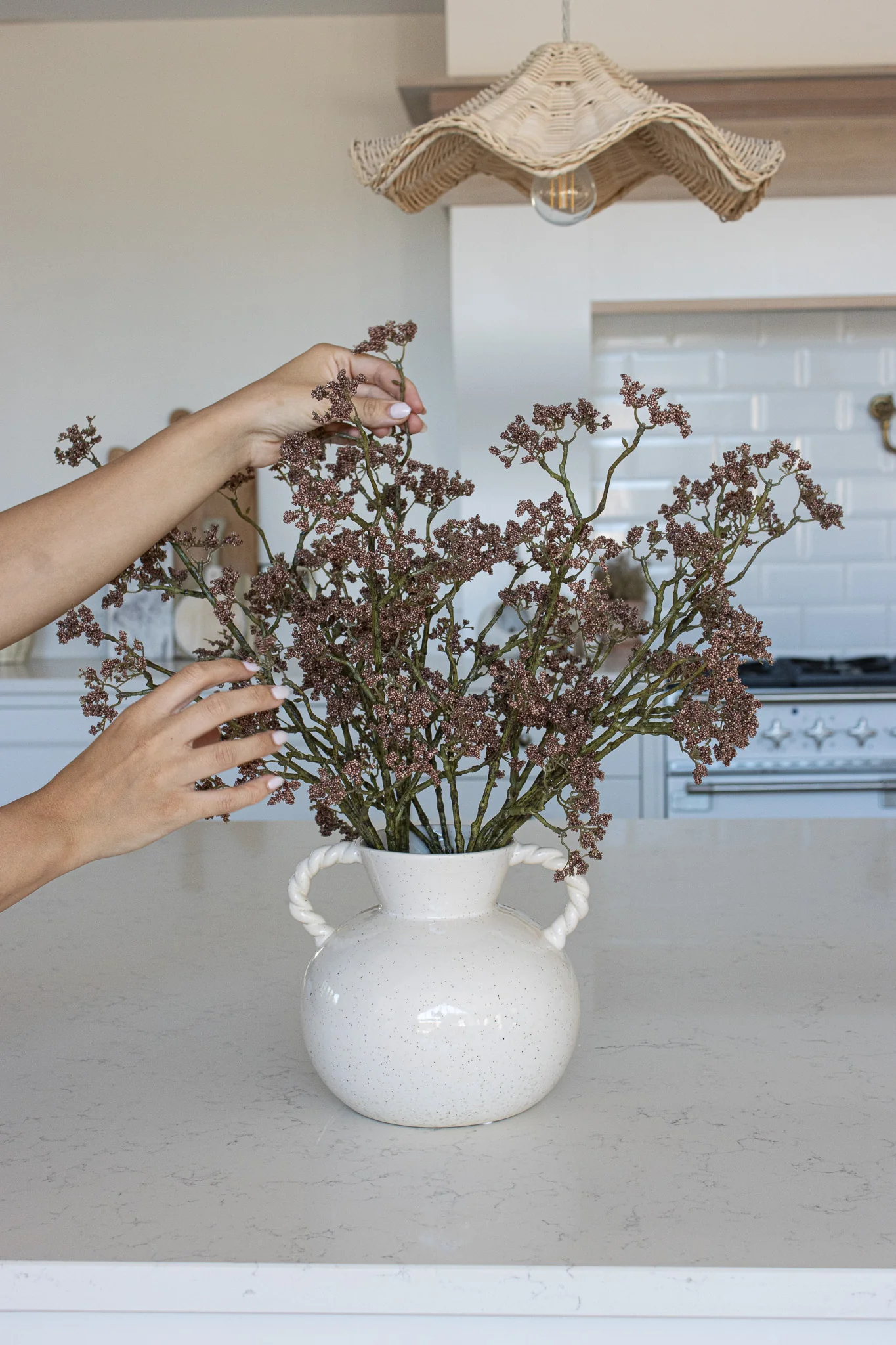 Rope Handle Ceramic Vase - Image 3