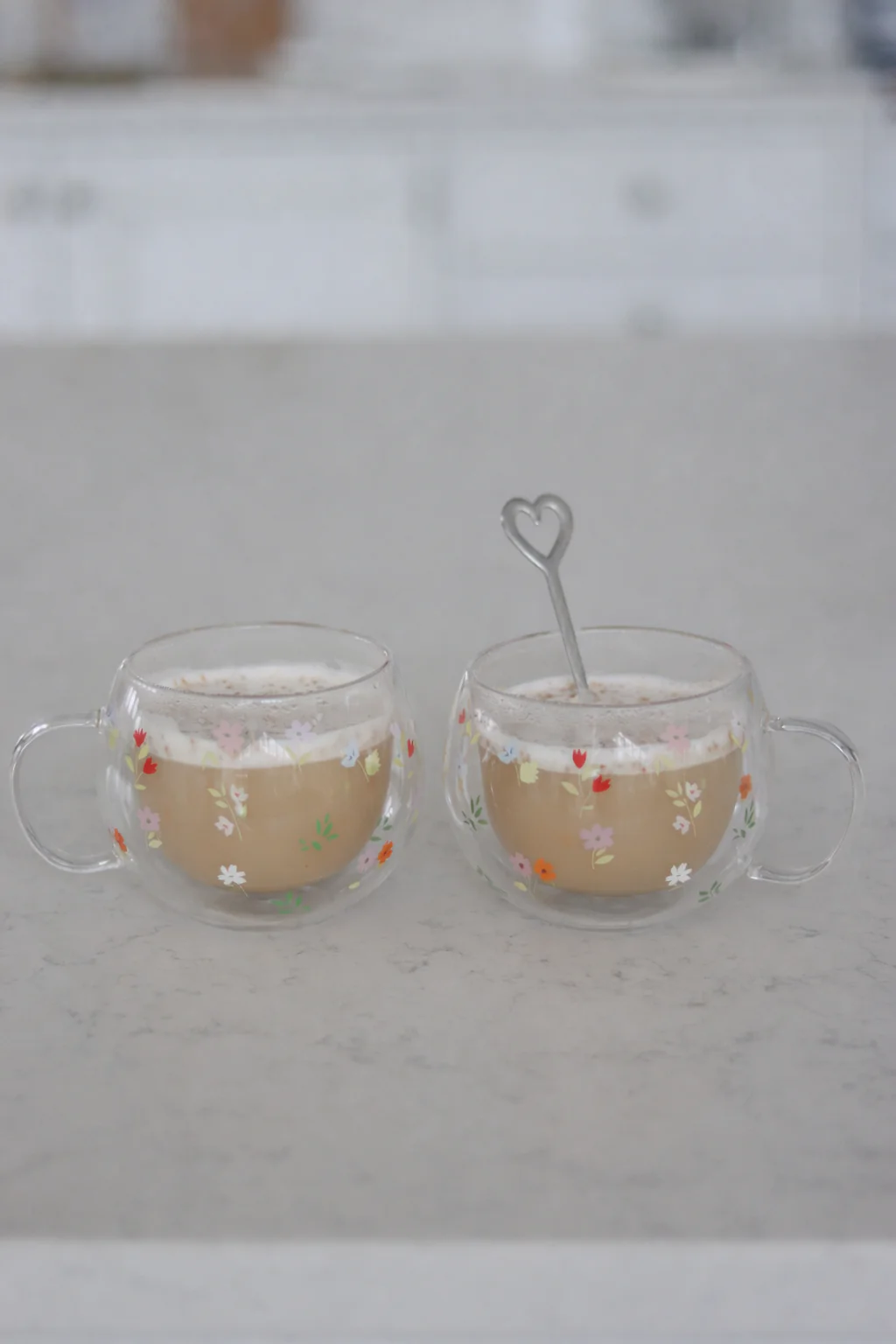 Round Double Waled Glass Mug Set – 2 Piece – Summer