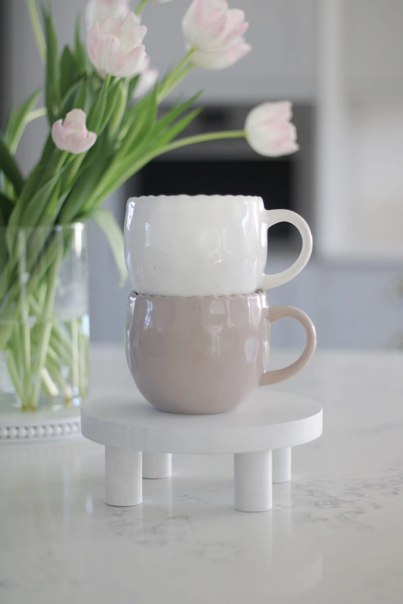 Round Small Stool - White - Image 2