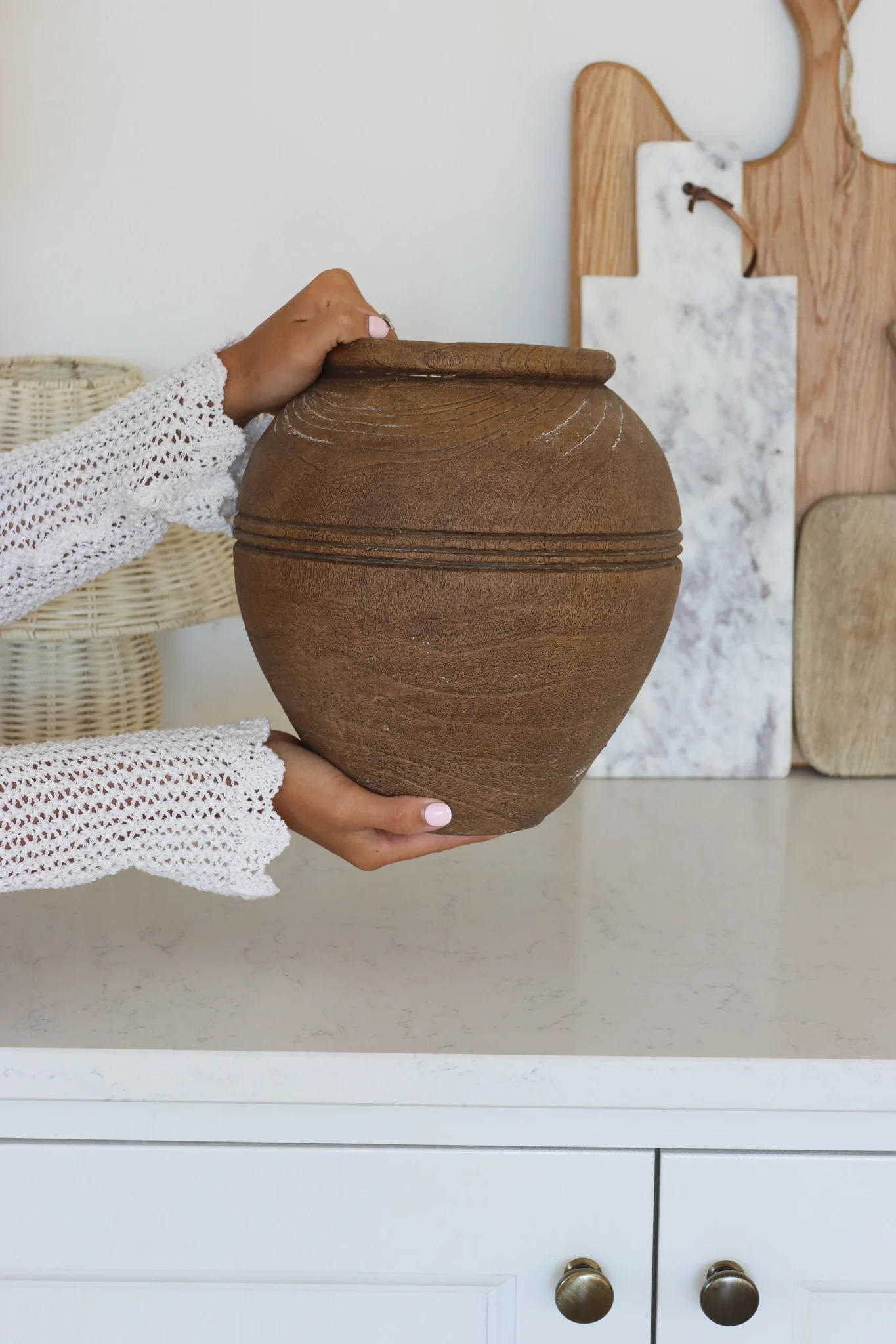 Rustic Wooden Vase