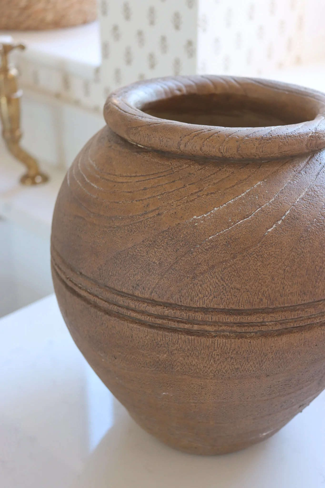 Rustic Wooden Vase - Image 5