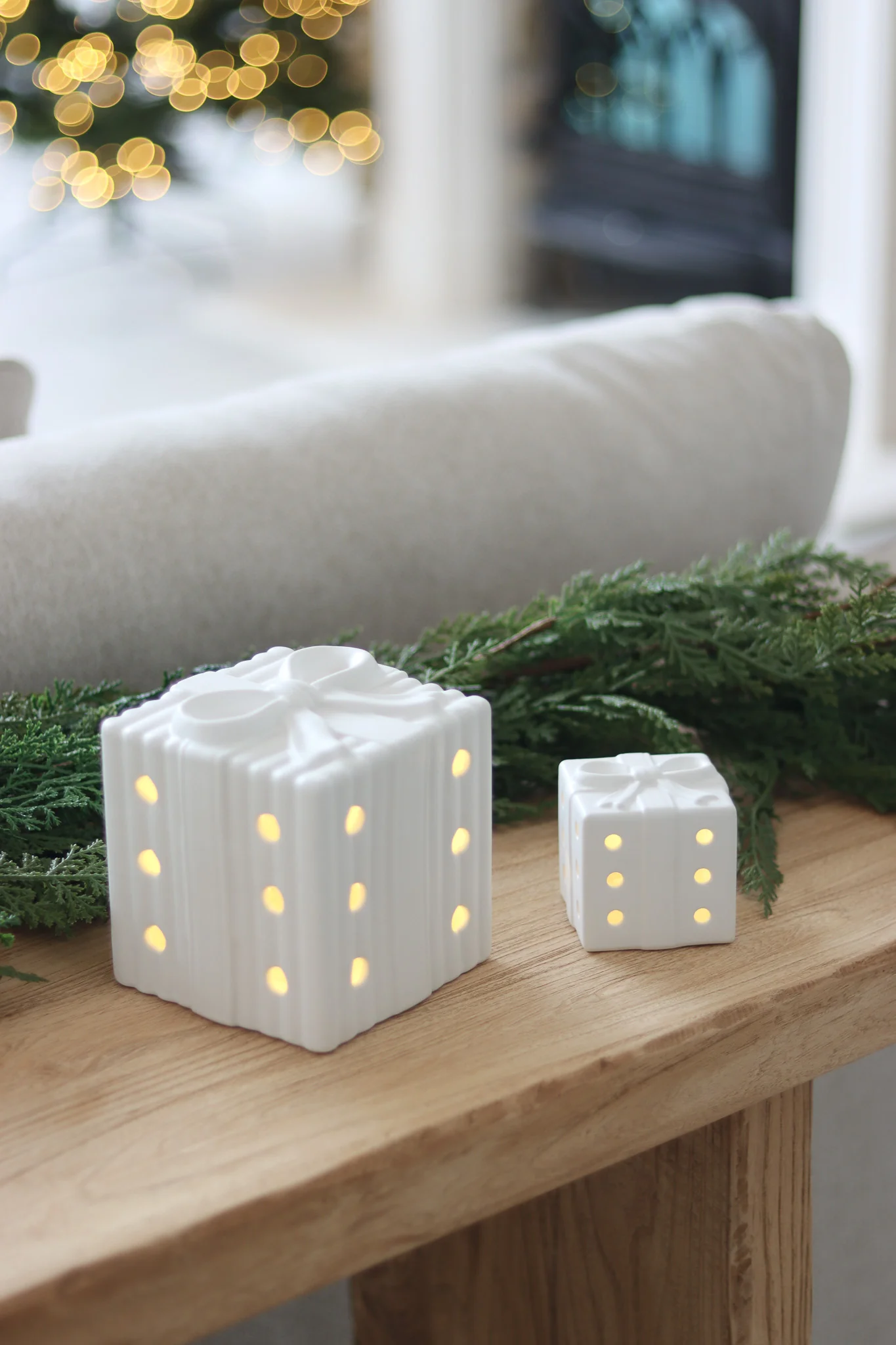 Set of 2 LED Christmas Presents