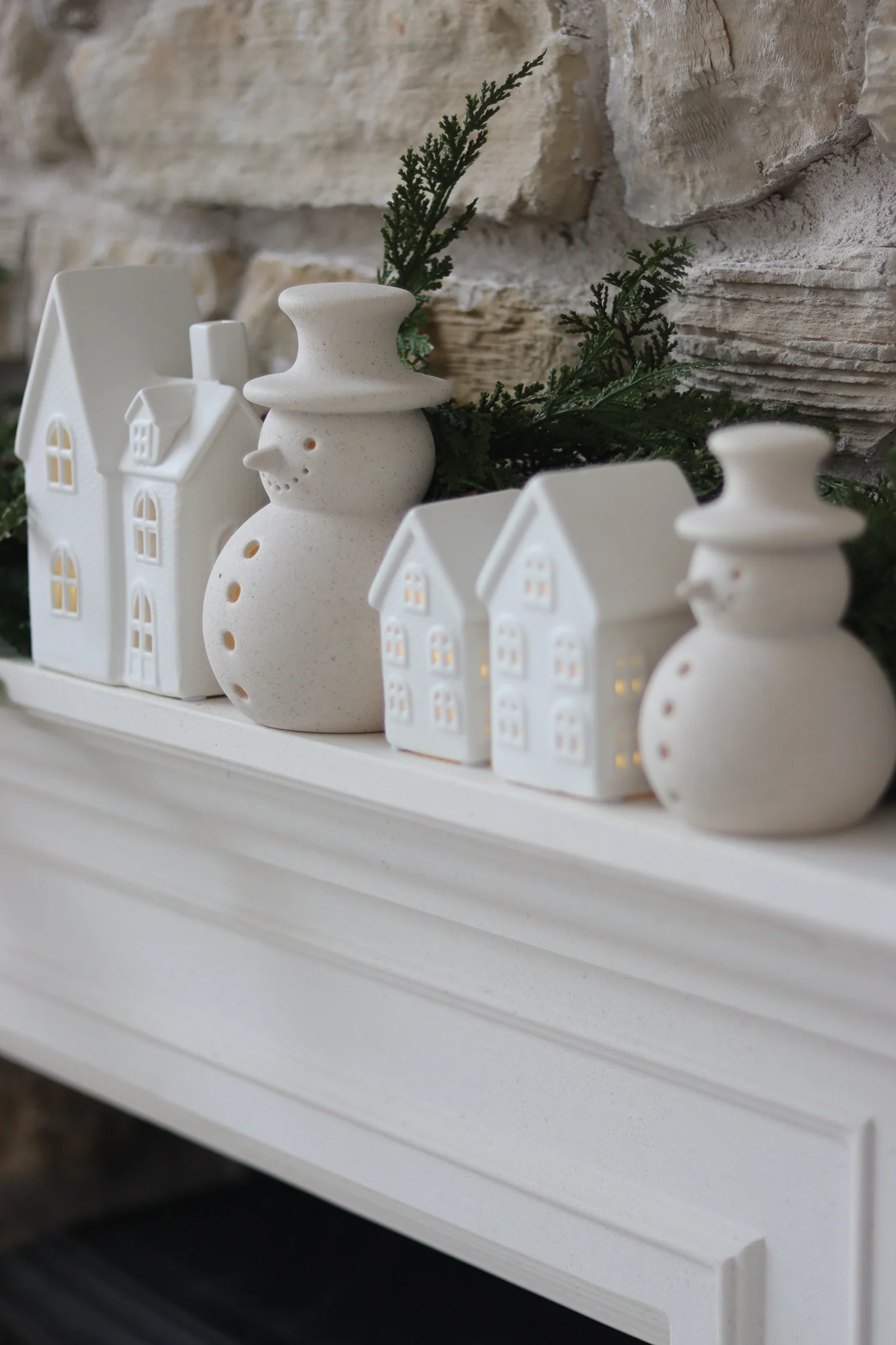 Set of 2 LED Snowmen - Image 5