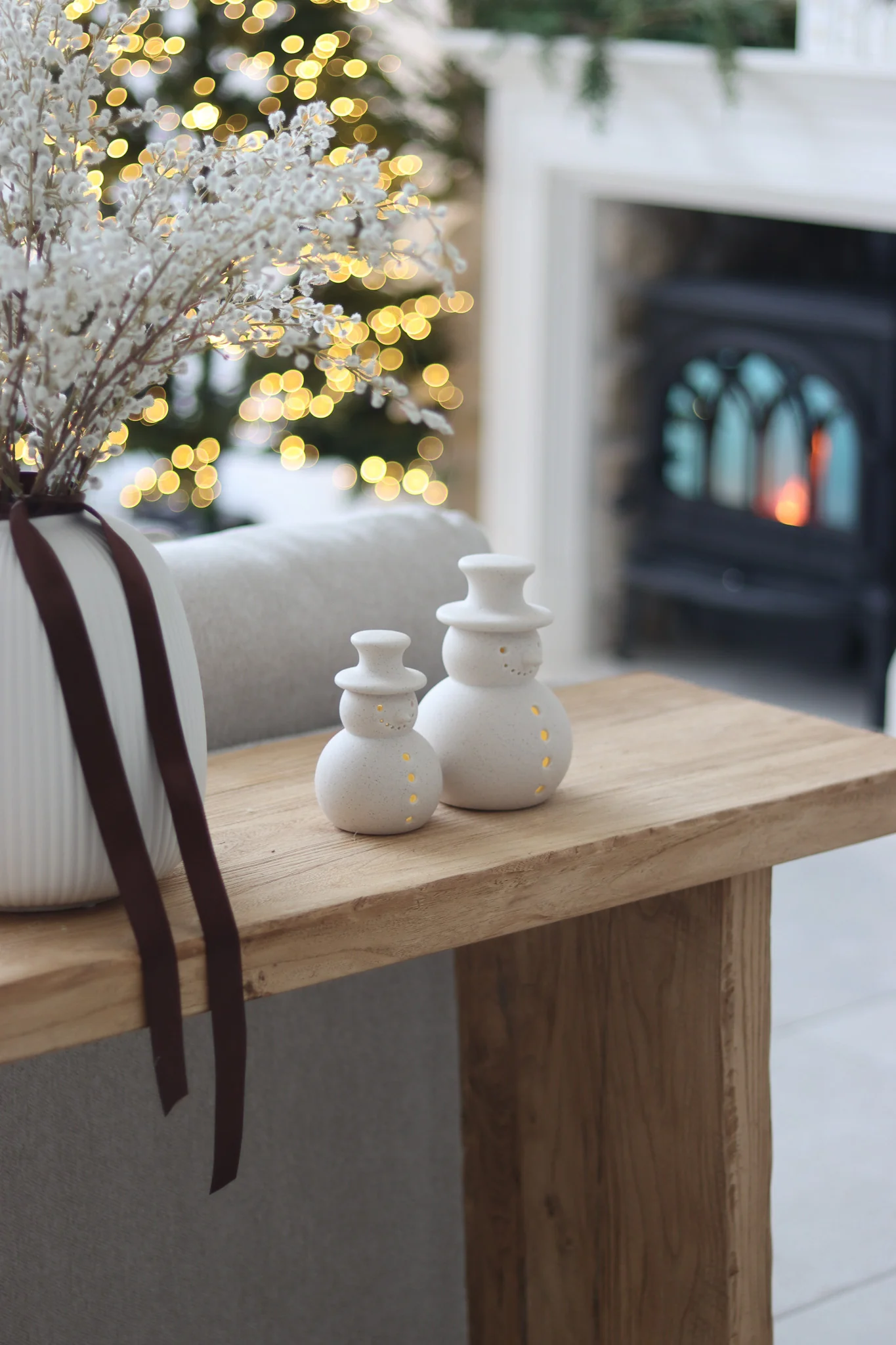 Set of 2 LED Snowmen - Image 6