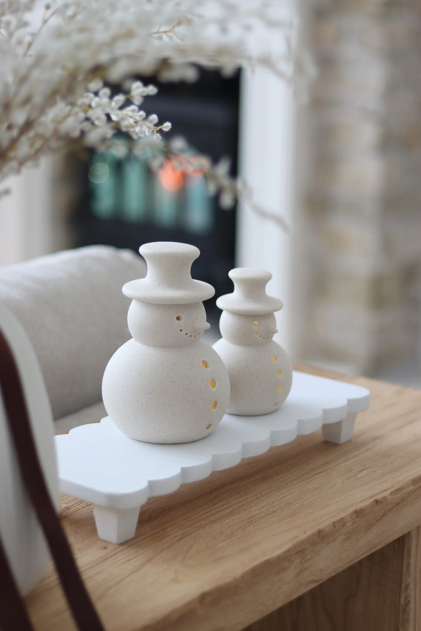 Set of 2 LED Snowmen - Image 7