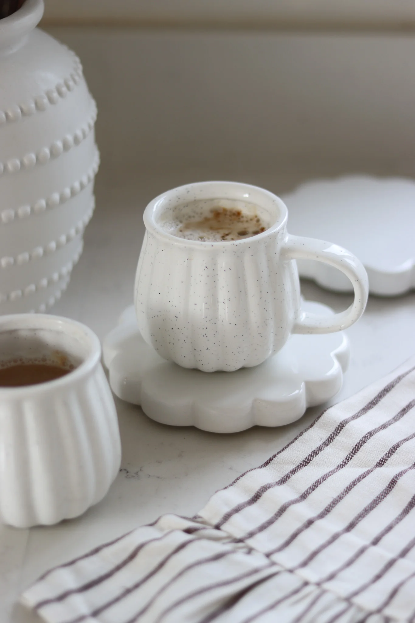 Ceramic Mug Set - 2 Piece - Rippled - Image 3