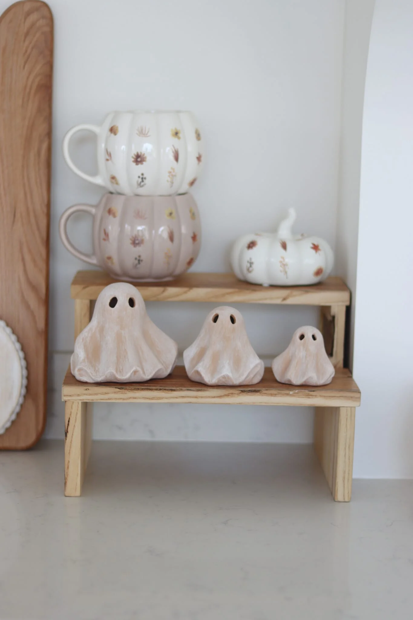 Set of 3 Terracotta LED Ghosts - Image 4