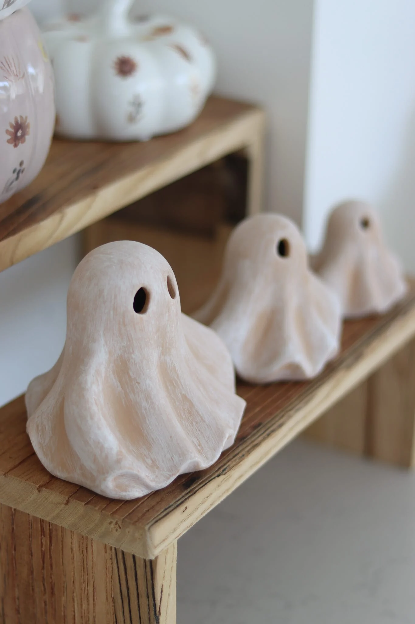 Set of 3 Terracotta LED Ghosts - Image 5