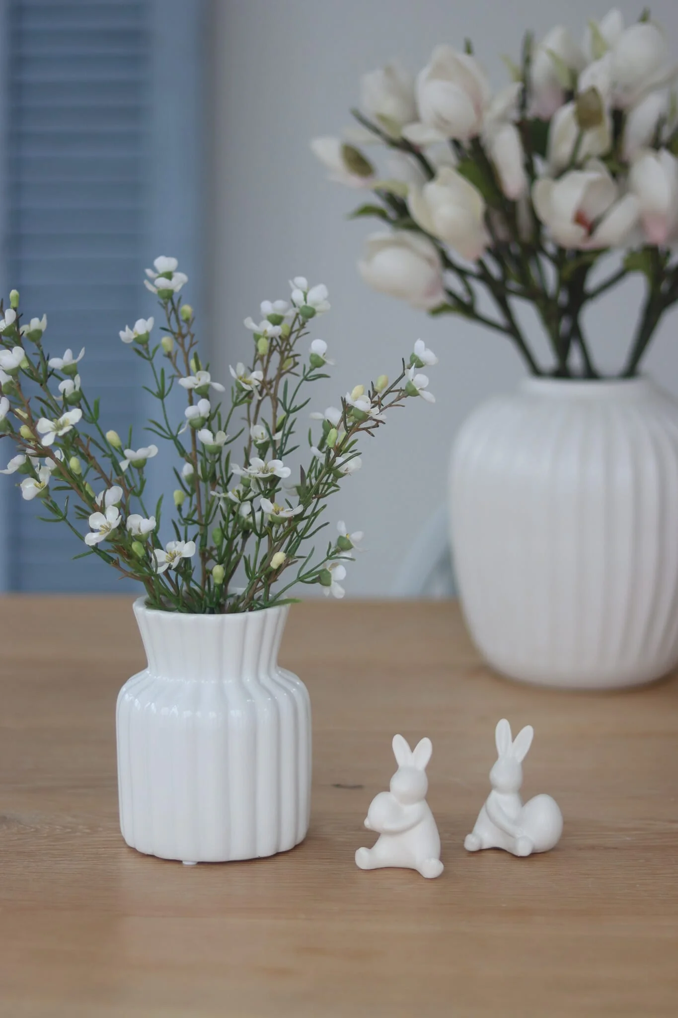 Small Ceramic Vase - Ribbed