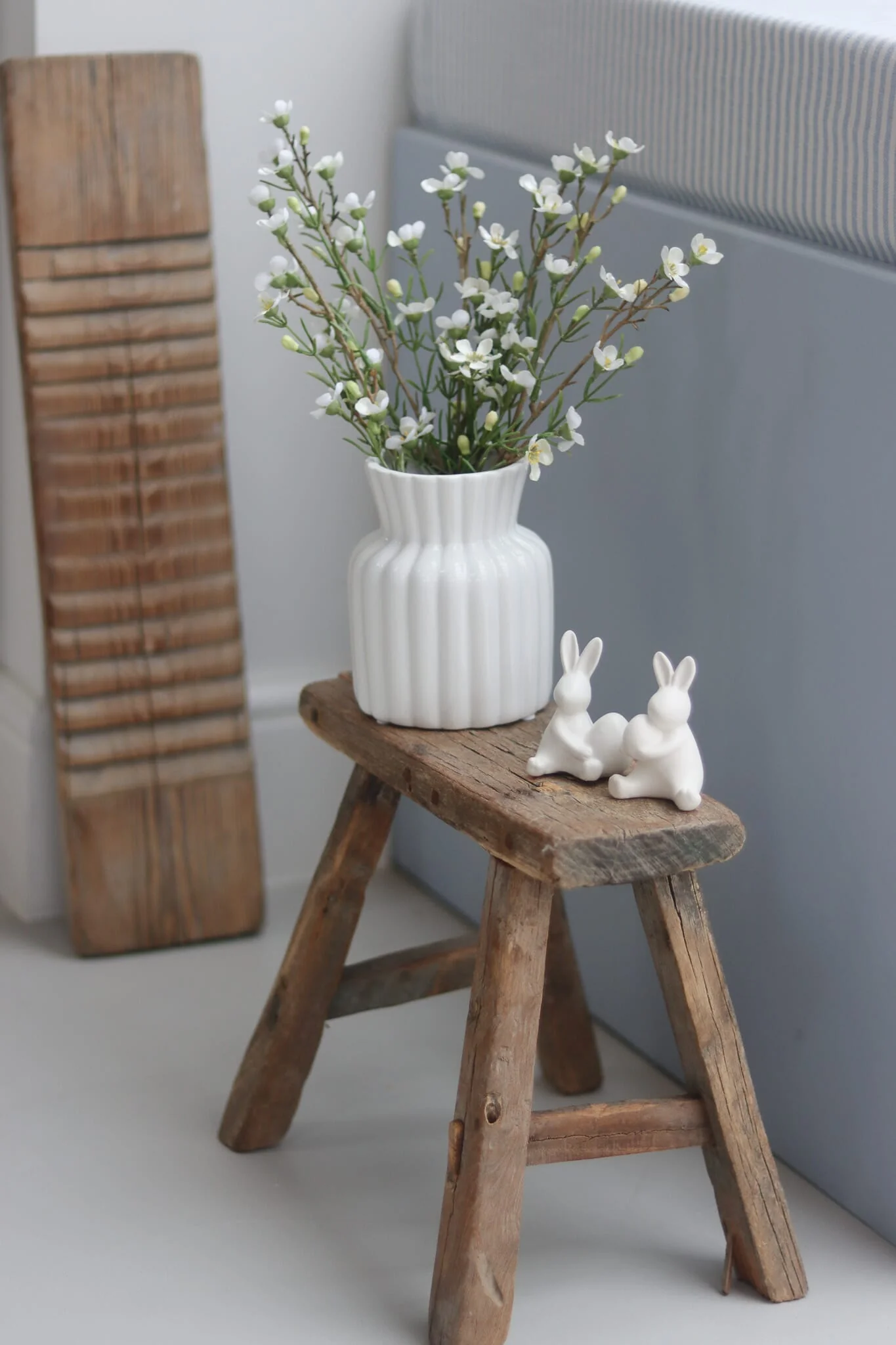 Small Ceramic Vase - Ribbed - Image 2