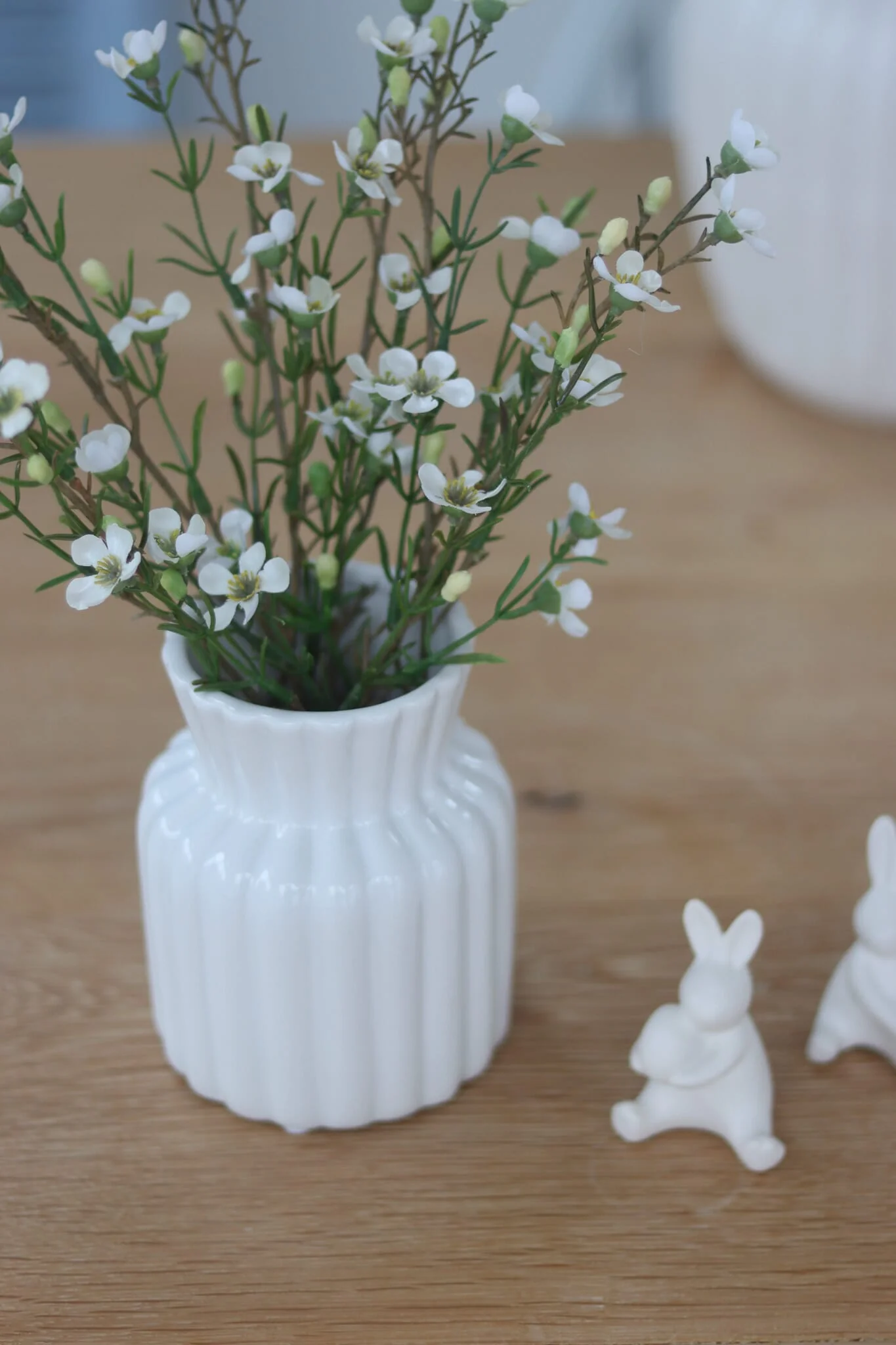 Small Ceramic Vase - Ribbed - Image 3