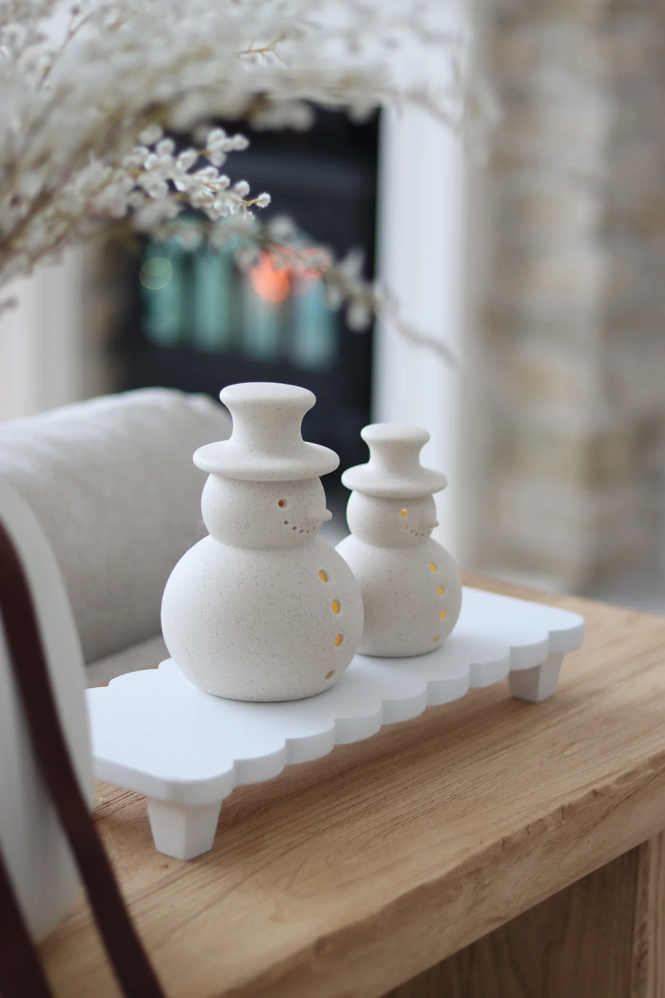 Snowman Scalloped Tray Bundle - Image 2