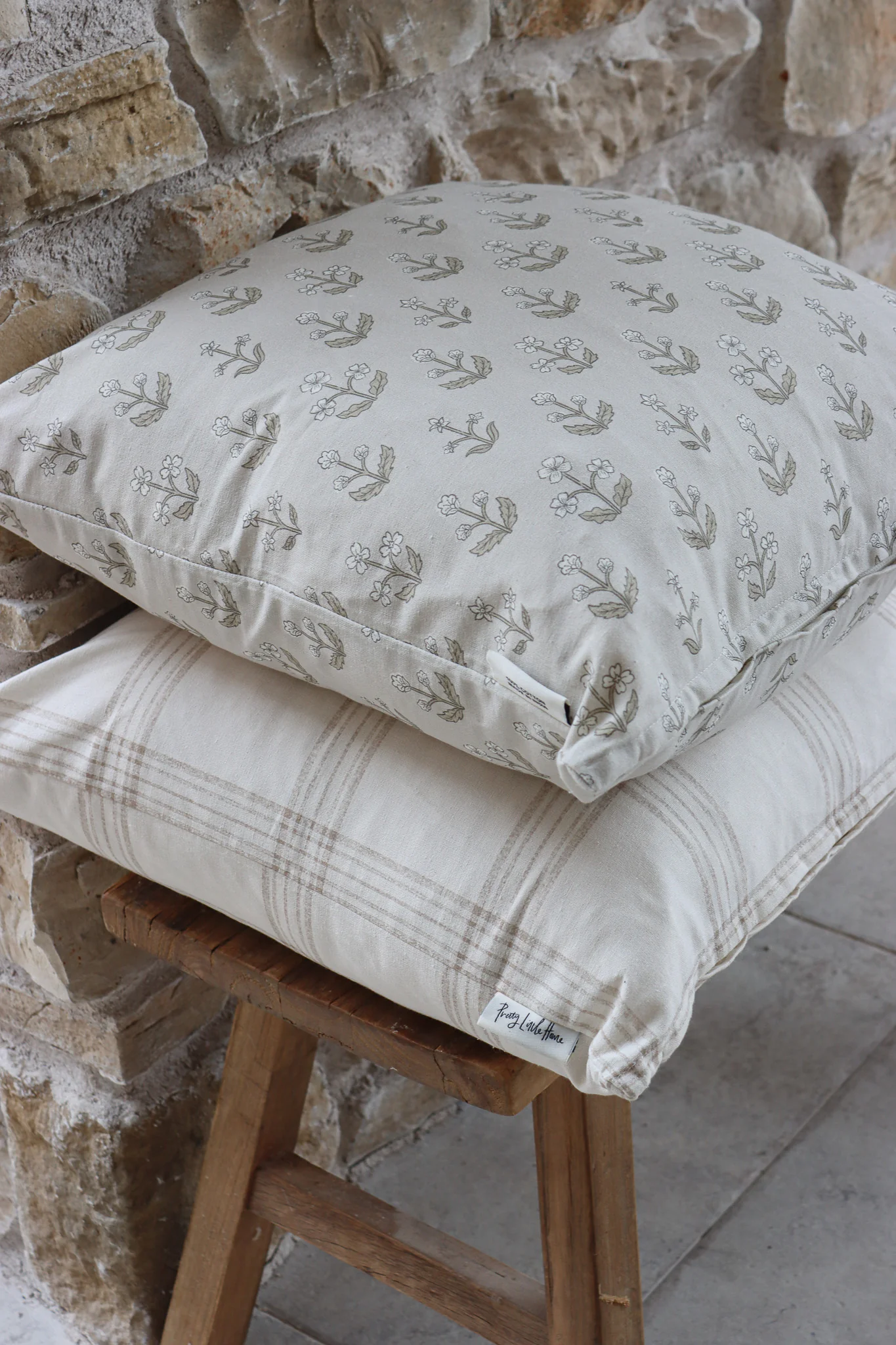 Stone Floral Cushion Cover - Image 3
