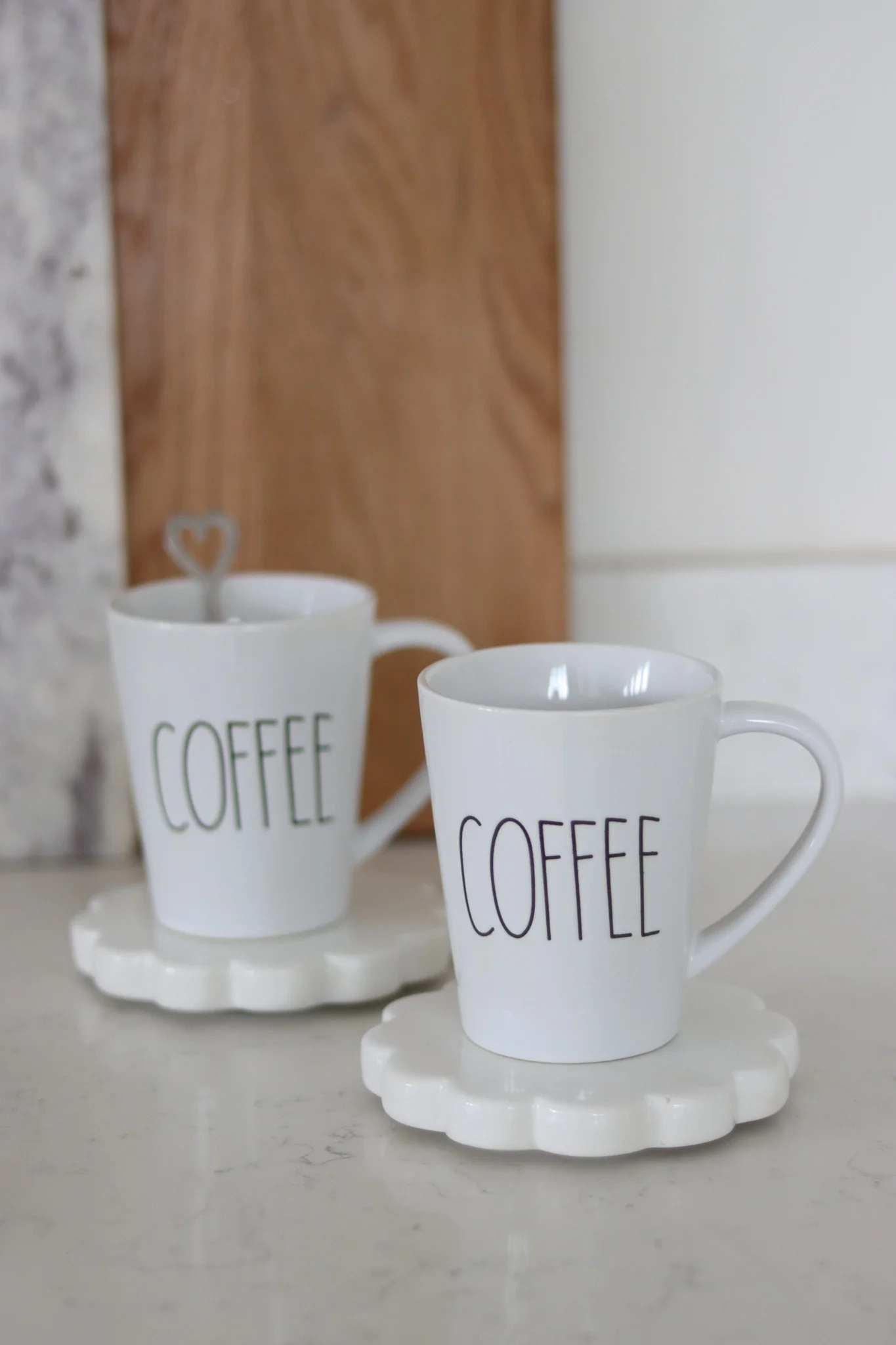 Tall Stoneware Coffee Mug Set – 2 Piece
