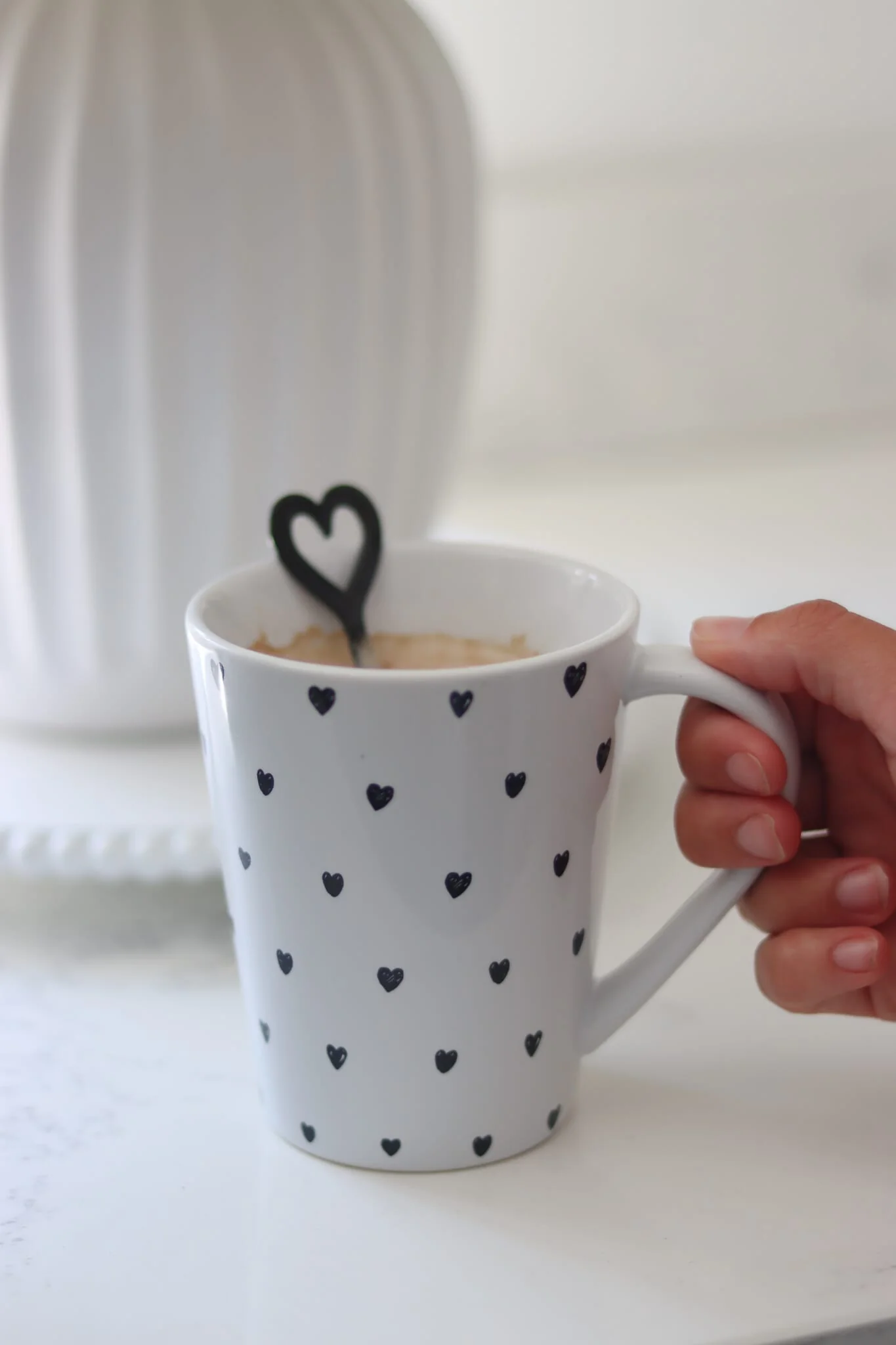 Tall Stoneware Mug - MultiHearts - Image 3