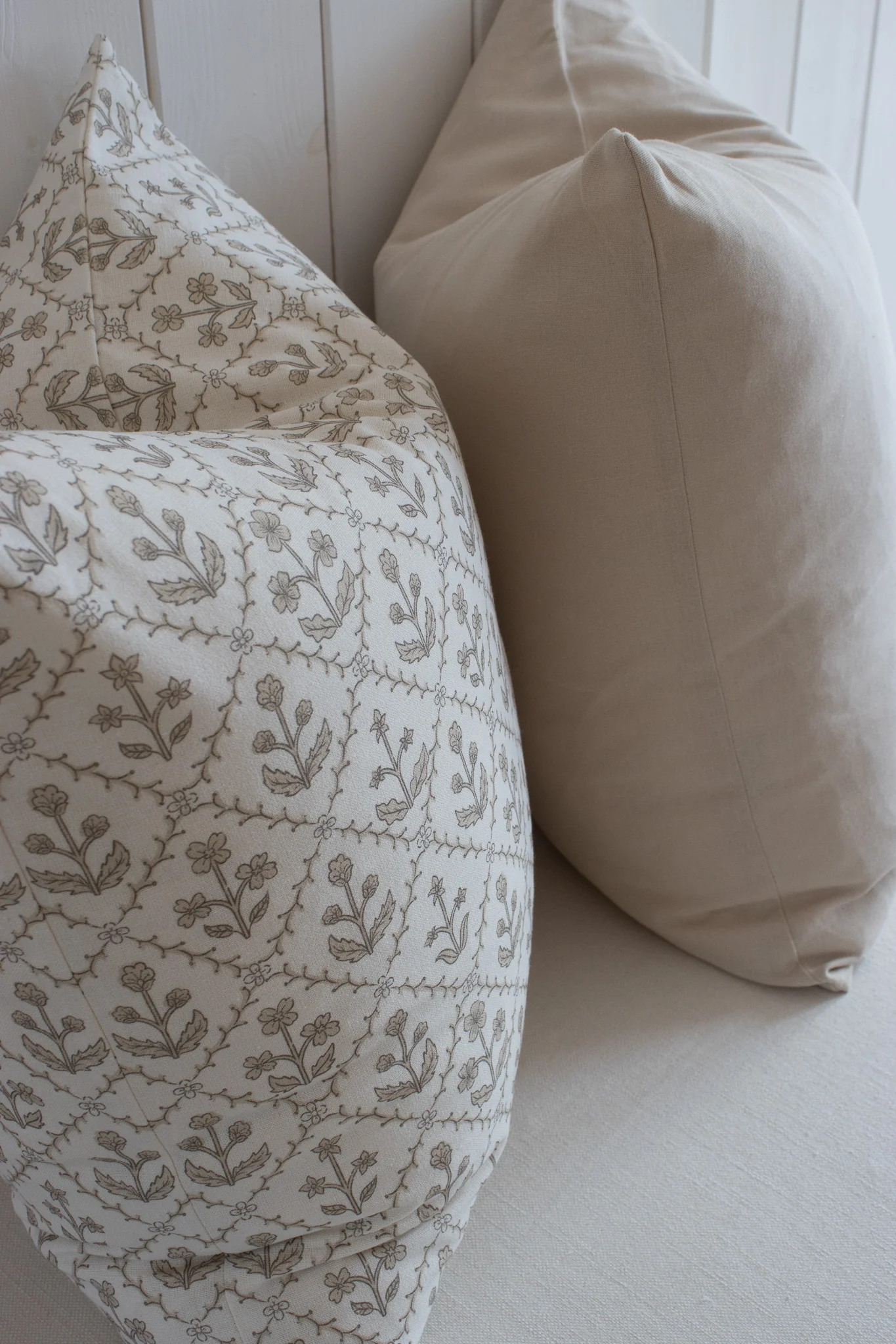 Taupe Lattice Cushion Cover - Image 5
