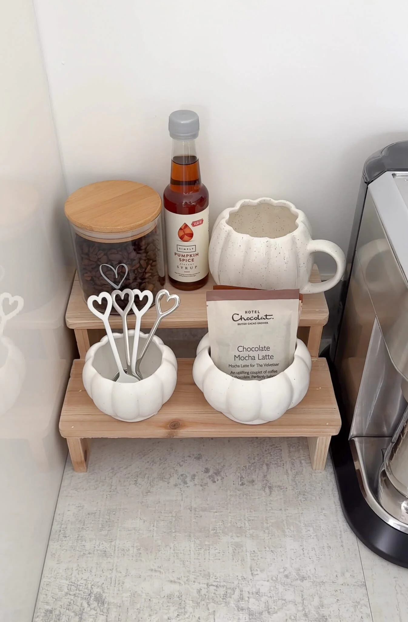 Two Tier Display Stand Small- Natural - Image 2