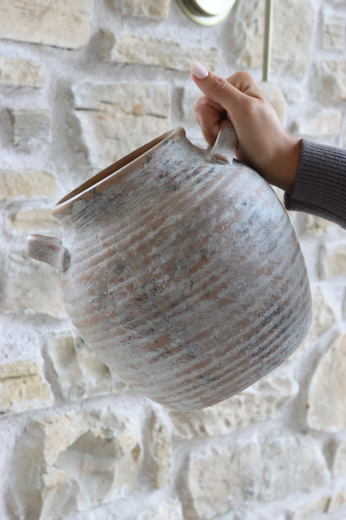 Weathered Stone Vase - Image 6